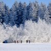 Simmerui cold climate field test, showcasing the durability and performance of outdoor apparel in freezing temperatures
