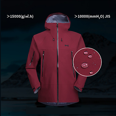 Simmerui all-weather protective jacket with advanced waterproofing and breathability technology, designed for harsh conditions