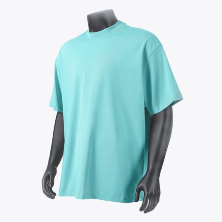 glacier blue quick-dry UPF 50+ t-shirt for men displayed on a mannequin.