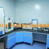 Various fabric testing machines in textile quality control lab