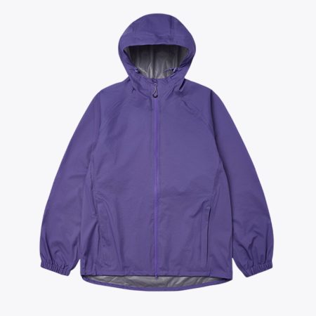 Simmerui teflon triple-protection outdoor jacket, hooded full-zip shell, purple