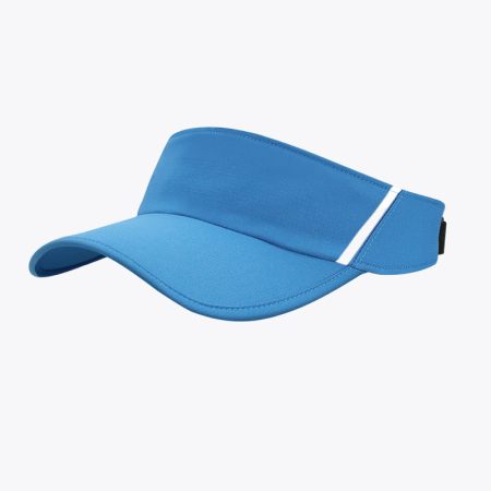Rear view of Simmerui reflective adjustable open-top cap showing tiffany-blue adjustable strap.