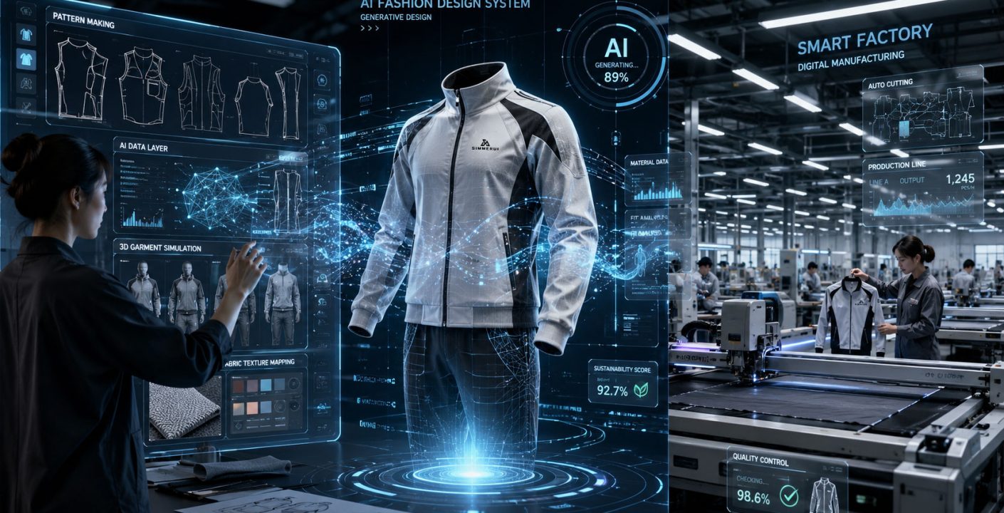 AI fashion design system and smart factory for apparel production
