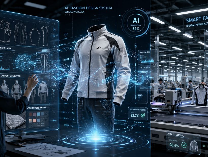 AI fashion design system and smart factory for apparel production