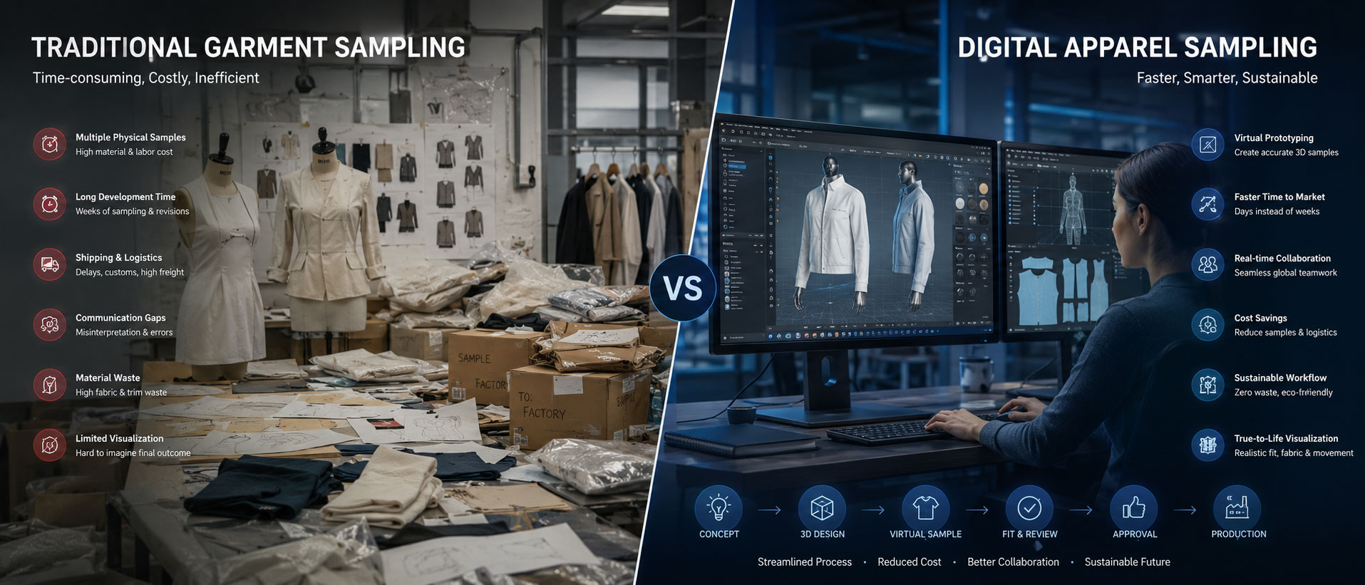 Simmerui AI 3D Sampling for OEM Apparel Production