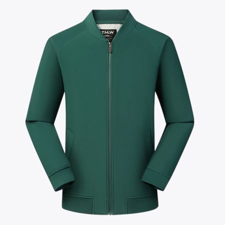 Simmerui Unisex Solid Color Varsity Jackets