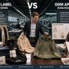 Comparison guide between private label apparel manufacturing with ready-made styles and ODM apparel manufacturing with custom design development.