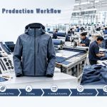 Explore our 7-step apparel bulk production workflow. From product approval, material sourcing, and cutting to sewing, QC, packing, and final shipment.