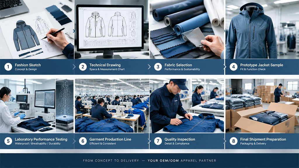 Seamlessly integrate testing into your OEM process. From fabric selection and prototype checks to lab performance tests, we ensure quality at every development stage.