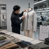 Visualizing the OEM apparel development workflow: from technical sketches and fabric sourcing to pattern making and sample fitting. Our team ensures precision in every step of garment manufacturing.